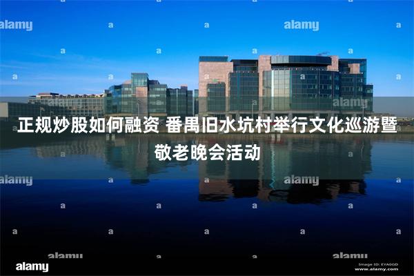 正规炒股如何融资 番禺旧水坑村举行文化巡游暨敬老晚会活动